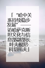 “哈中关系持续稳步发展”——访哈萨克斯坦文化与信息部副部长叶夫根尼·科切托夫