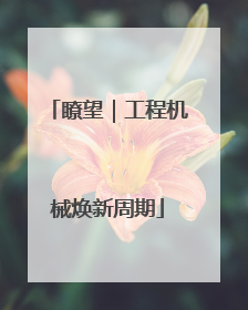 瞭望｜工程机械焕新周期