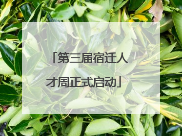 第三届宿迁人才周正式启动