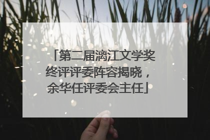 第二届漓江文学奖终评评委阵容揭晓，余华任评委会主任