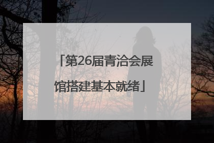 第26届青洽会展馆搭建基本就绪