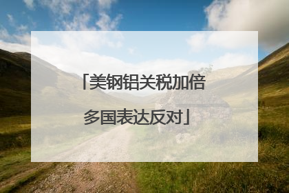 美钢铝关税加倍 多国表达反对