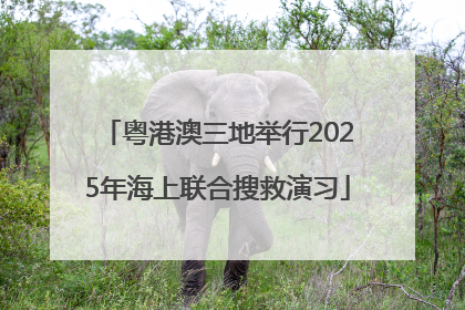粤港澳三地举行2025年海上联合搜救演习