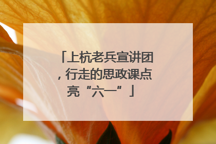 上杭老兵宣讲团，行走的思政课点亮“六一”