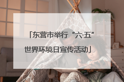 东营市举行“六·五”世界环境日宣传活动