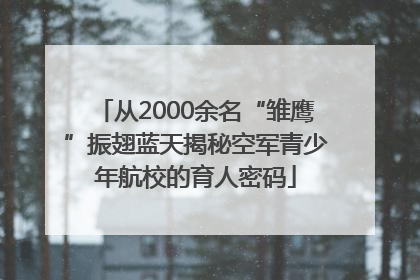 从2000余名“雏鹰”振翅蓝天揭秘空军青少年航校的育人密码