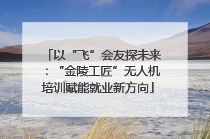 以“飞”会友探未来：“金陵工匠”无人机培训赋能就业新方向