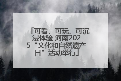 可看、可玩、可沉浸体验 河南2025“文化和自然遗产日”活动举行