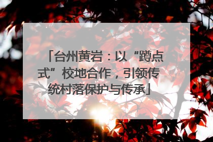 台州黄岩：以“蹲点式”校地合作，引领传统村落保护与传承