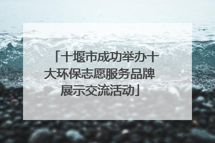 十堰市成功举办十大环保志愿服务品牌展示交流活动