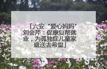 六安“爱心妈妈”刘会芹：促康复帮就业，为孤独症儿童家庭送去希望