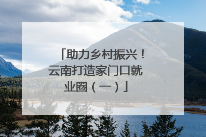 助力乡村振兴！云南打造家门口就业圈（一）