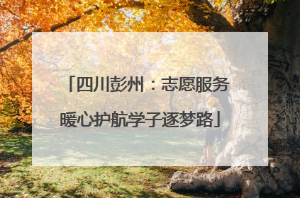 四川彭州：志愿服务暖心护航学子逐梦路