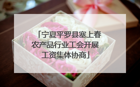 宁夏平罗县塞上春农产品行业工会开展工资集体协商