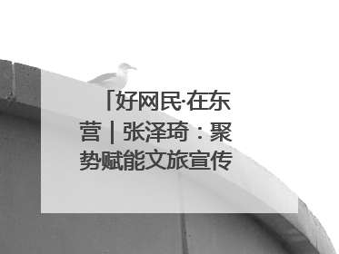 好网民·在东营｜张泽琦：聚势赋能文旅宣传矩阵 匠心绘就东营诗与远方
