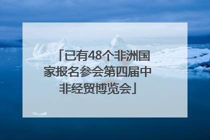 已有48个非洲国家报名参会第四届中非经贸博览会
