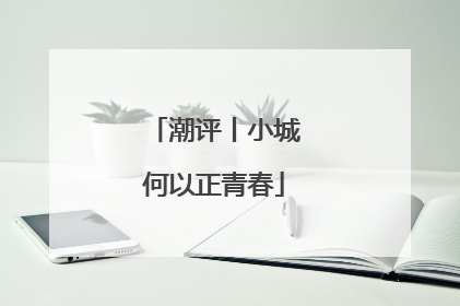 潮评丨小城何以正青春