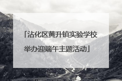 沾化区黄升镇实验学校举办迎端午主题活动