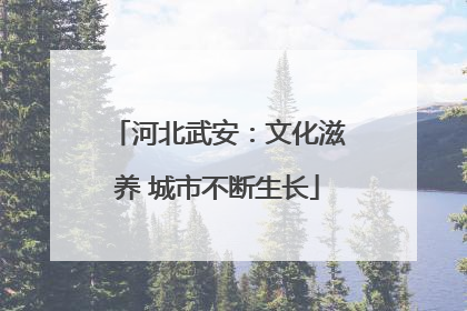 河北武安：文化滋养 城市不断生长