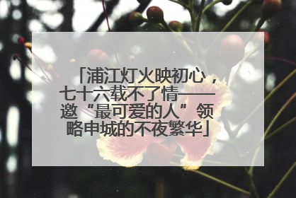 浦江灯火映初心，七十六载不了情——邀“最可爱的人”领略申城的不夜繁华