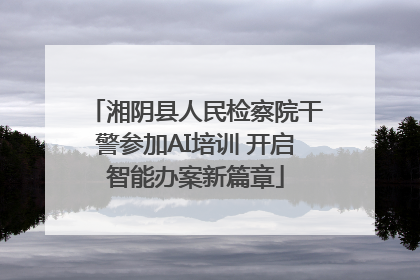 湘阴县人民检察院干警参加AI培训 开启智能办案新篇章