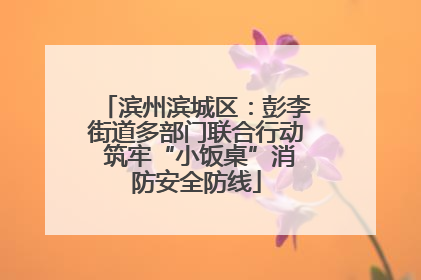 滨州滨城区：彭李街道多部门联合行动 筑牢“小饭桌”消防安全防线