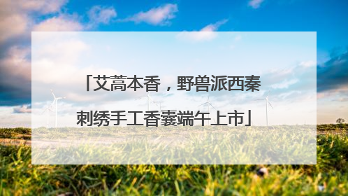 艾蒿本香，野兽派西秦刺绣手工香囊端午上市