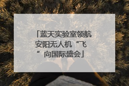 蓝天实验室领航 安阳无人机“飞”向国际盛会