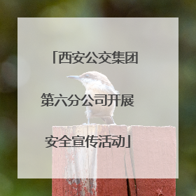 西安公交集团第六分公司开展安全宣传活动