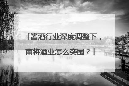 酱酒行业深度调整下，南将酒业怎么突围？