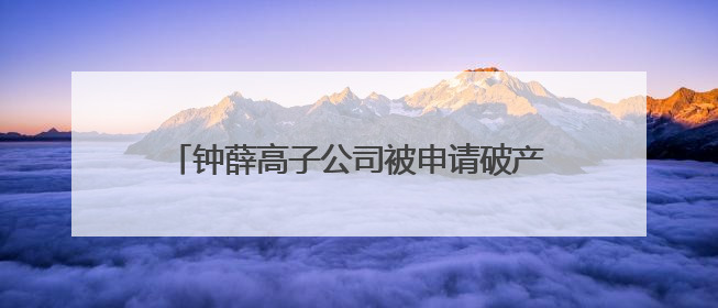 钟薛高子公司被申请破产 创始人账号“钟薛高老林”粉丝仅1800余人