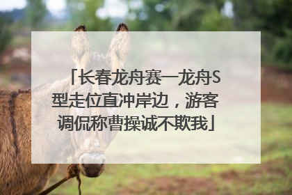 长春龙舟赛一龙舟S型走位直冲岸边，游客调侃称曹操诚不欺我