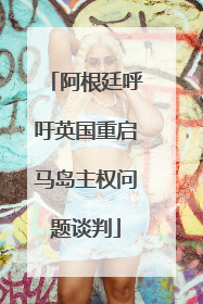 阿根廷呼吁英国重启马岛主权问题谈判