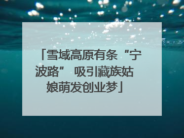 雪域高原有条“宁波路” 吸引藏族姑娘萌发创业梦