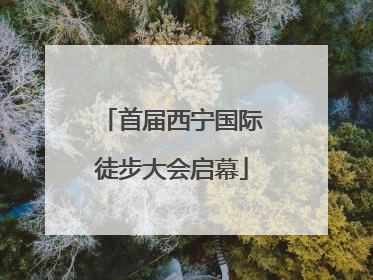首届西宁国际徒步大会启幕