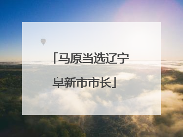 马原当选辽宁阜新市市长