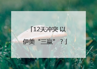 12天冲突 以伊美“三赢”？
