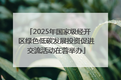 2025年国家级经开区绿色低碳发展投资促进交流活动在蓉举办