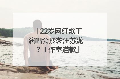 22岁网红歌手演唱会抄袭汪苏泷？工作室道歉